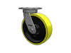Kingpinless USA-Rig 10"x3" HD Poly-on-Iron Caster | 4100 lb Load Capacity | 6.25"x4.5" Plate Albion-Casters