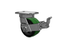 Albion Casters 6" x 3" Kingpinless Top Lock Polyurethane-on-Iron Wheel Caster - USA-Made, 6-1/4" x 4-1/2" Top Plate, Heavy-Duty Performance - Model 310PY06501SFBB Albion-Casters