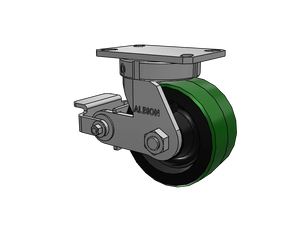 Albion 310PY06501SP 6" x 3" Poly-on-Iron Kingpinless Caster