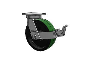 Albion 310PY10501SFBB 10" x 3" Poly-on-Iron Kingpinless Caster w/ Brake