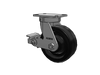 Albion Casters Kingpinless 8" x 3" Phenolic Caster with Poly-Cam Brake and 6.25" x 4.5" Plate - Heavy-Duty USA Made, Model 310TM08501SP Albion-Casters