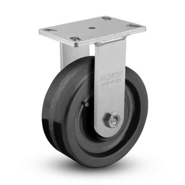 Albion-Casters 10" x 3" Kingpinless Rigid Caster | Heavy-Duty USA-Made Phenolic Wheel | 2900 lb Load Capacity - Model 310TM10501R Albion-Casters