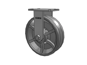 Albion 310VG10501R 10" x 3" Cast Iron Rigid Kingpinless Caster