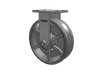 Albion Casters Kingpinless 10" x 3" Cast Iron V-Groove Wheel Rigid Caster - Heavy-Duty, Durable with 6.25" x 4.5" Plate | Model 310VG10501R Albion-Casters