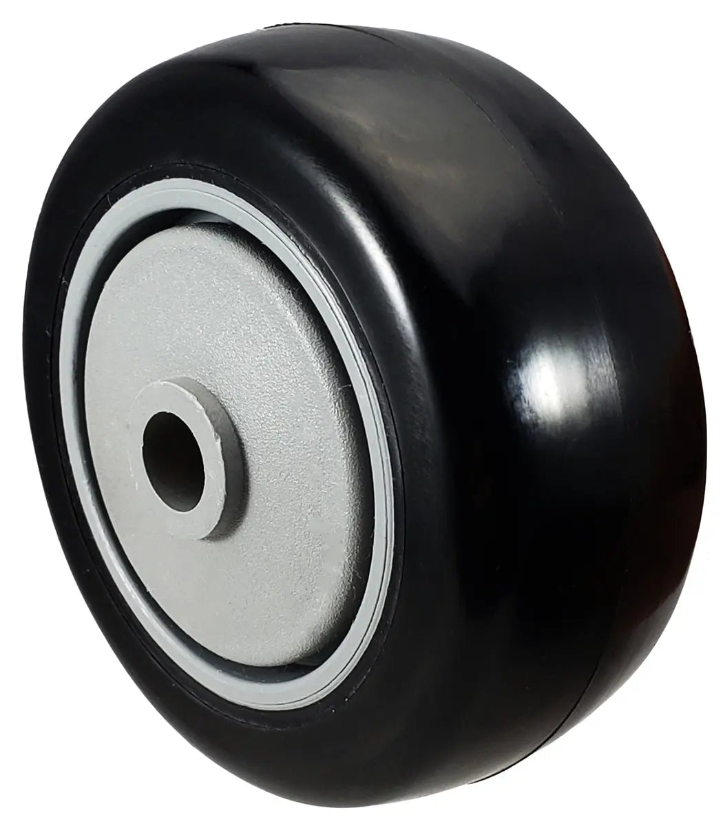 3" x 1-1/4" Black Polyurethane Wheel for Casters or Equipment 250 lbs Capacity -  | CasterHQ