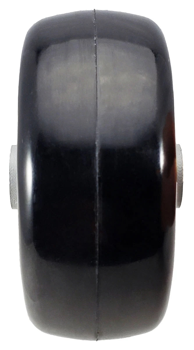 3" x 1-1/4" Black Polyurethane Wheel for Casters or Equipment 250 lbs Capacity CasterHQ
