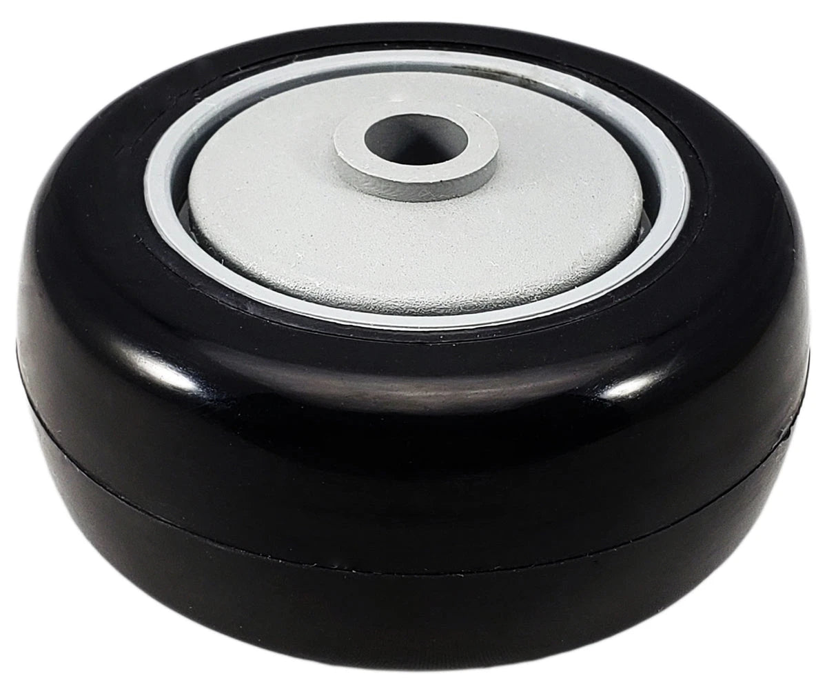 3" x 1-1/4" Black Polyurethane Wheel for Casters or Equipment 250 lbs Capacity CasterHQ