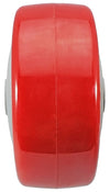 3" x 1-1/4" Red Polyurethane Wheel for Casters or Equipment 250 lbs Capacity CasterHQ