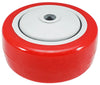 3" x 1-1/4" Red Polyurethane Wheel for Casters or Equipment 250 lbs Capacity CasterHQ