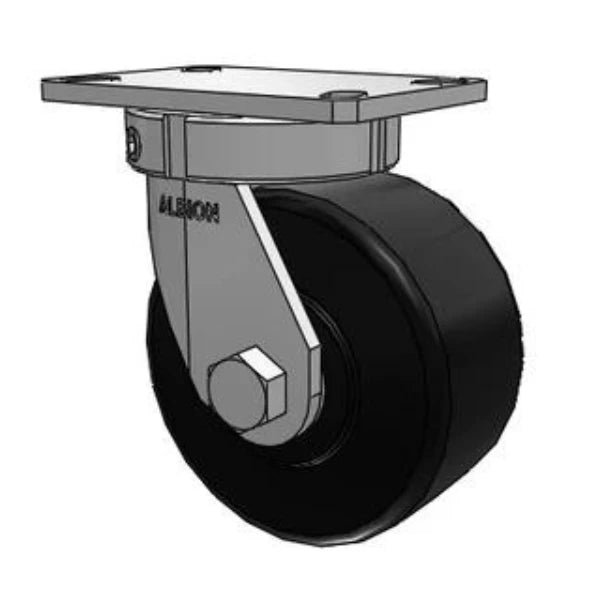 Stainless Steel Kingpinless 6"x3" Trionix Nylon Swivel Caster with 3000 lb Capacity Albion-Casters