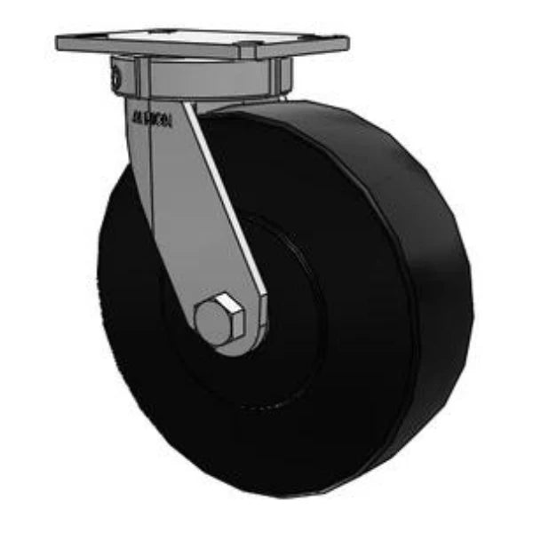 Stainless Steel Kingpinless 10"x3" Trionix Nylon Swivel Caster, 3000 lb Capacity Albion-Casters