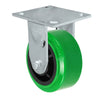 Durastar Medium Heavy Duty 34 Series - 4" x 2" Polyurethane on Glass-filled Nylon - MU (10mm Thick Tread) Rigid Caster - 800 lb Capacity, & 4" x 4-1/2" Top Plate Durastar