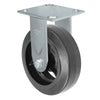 Durastar Medium Heavy Duty 34 Series - 5" x 2" Rubber on Steel Rigid Caster - 450 lb Capacity, & 4" x 4-1/2" Top Plate Durastar