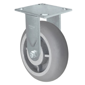 6" x 2" Duratek Donut Rubber Rigid Caster – 600 lb