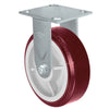 Durastar Medium Heavy Duty 34 Series - 6" x 2" DURATOUGH Polyurethane on Polyolefin Rigid Caster - 900 lb Capacity, & 4" x 4-1/2" Top Plate. Durastar