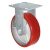 Durastar Medium Heavy Duty 34 Series - 6" x 2" Polyurethane on Steel Rigid Caster - 1200 lb Capacity, & 4" x 4-1/2" Top Plate Durastar