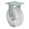 Durastar Medium Heavy Duty 34 Series - 6" x 2" Semi-Steel Rigid Caster - 1200 lb Capacity, & 4" x 4-1/2" Top Plate Durastar