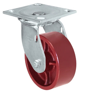 4" x 2" Ductile Steel Swivel Caster – 1250 lb