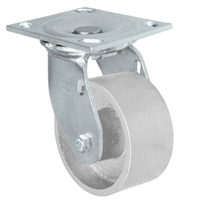 Durastar Medium Heavy Duty 34 Series - 4" x 2" Semi-Steel Swivel Caster - 700 lb Capacity, & 4" x 4-1/2" Top Plate Durastar