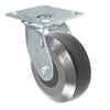 Durastar Medium Heavy Duty 34 Series - 5" x 2" Heavy Duty Solid Polyurethane on Glass-filled Nylon Swivel Caster - 1250 lb Capacity, & 4" x 4-1/2" Top Plate Durastar