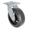 Durastar Medium Heavy Duty 34 Series - 5" x 2" Rubber on Steel Swivel Caster - 450 lb Capacity, & 4" x 4-1/2" Top Plate Durastar