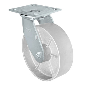 Durastar Medium Heavy Duty 34 Series - 6" x 2" Semi-Steel Swivel Caster - 1200 lb Capacity, & 4" x 4-1/2" Top Plate Durastar