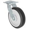 Durastar Medium Heavy Duty 34 Series - 8" x 2" Donut Thermoplastic Rubber Swivel Caster - 600 lb Capacity, & 4" x 4-1/2" Top Plate Durastar