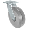 Durastar Medium Heavy Duty 34 Series - 8" x 2" Heavy Duty Solid Polyurethane on Glass-filled Nylon Swivel Caster - 1250 lb Capacity, & 4" x 4-1/2" Top Plate Durastar