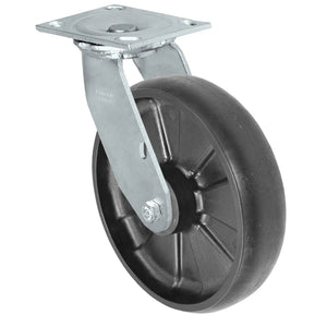8" x 2" Glass-filled Nylon Swivel Caster – 1250 lb