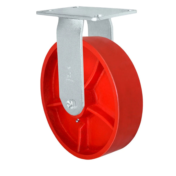 Durastar Medium Heavy Duty 35 Series - 10" x 2-1/2" Ductile Steel  Rigid Caster - 1500 lb Capacity, Choose Bearing Option Durastar