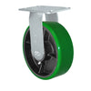 Durastar Medium Heavy Duty 35 Series - 8" x 2-1/2" Polyurethane on Steel Rigid Caster - 1500 lb Capacity, Choose Bearing Option Durastar