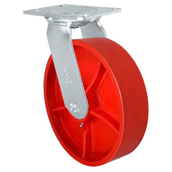 Durastar Medium Heavy Duty 35 Series - 10" x 2-1/2" Ductile Steel  Swivel Caster - 1500 lb Capacity, Choose Bearing Option Durastar