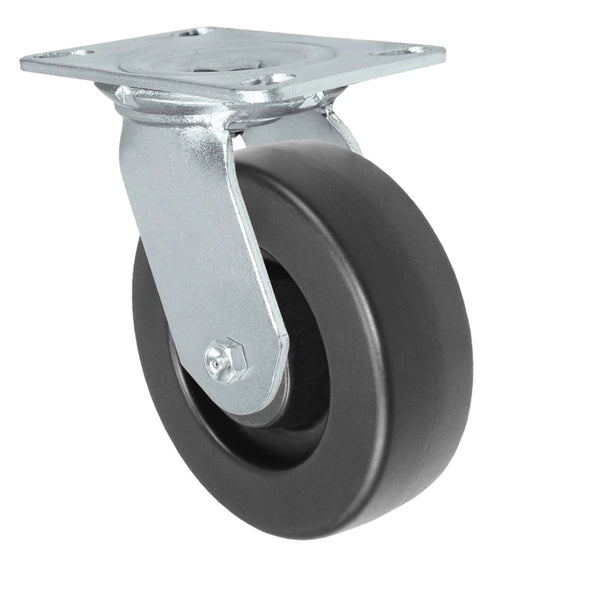 Durastar Medium Heavy Duty 35 Series - 5" x 2" HD Polyolefin Swivel Caster - 900 lb Capacity, Choose Bearing Option Durastar