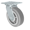 Durastar Medium Heavy Duty 35 Series - 5" x 2" Duratek High Tech Rubber Swivel Caster - 500 lb Capacity, Choose Bearing Option Durastar