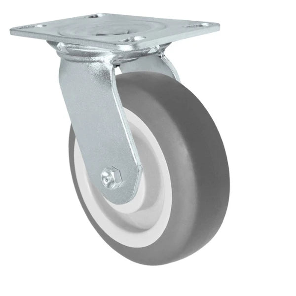 Durastar Medium Heavy Duty 35 Series - 5" x 2" Thermoplastic Rubber Swivel Caster - 350 lb Capacity, Choose Bearing Option Durastar