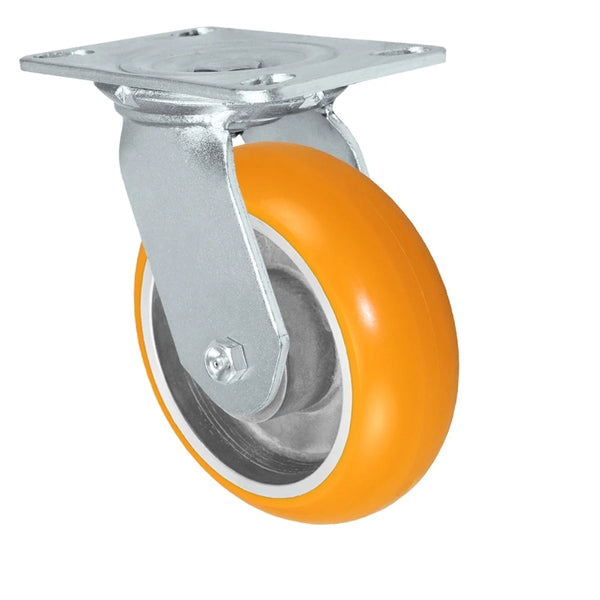 Durastar Medium Heavy Duty 35 Series - 6" x 2" Sirius HD Donut Polyurethane on Aluminum Swivel Caster - 1500 lb Capacity Durastar