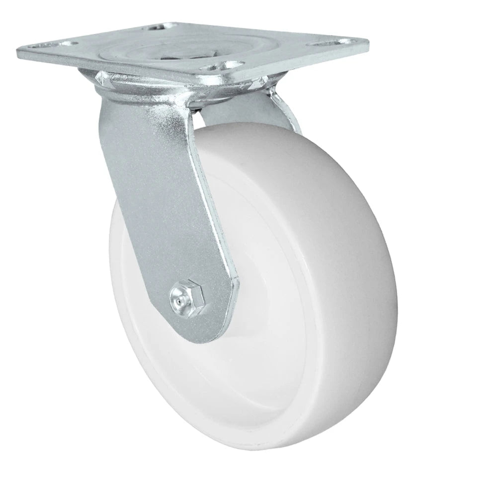 Durastar Medium Heavy Duty 35 Series - 6" x 2" Polyolefin Swivel Caster - 700 lb Capacity, Choose Bearing Option Durastar