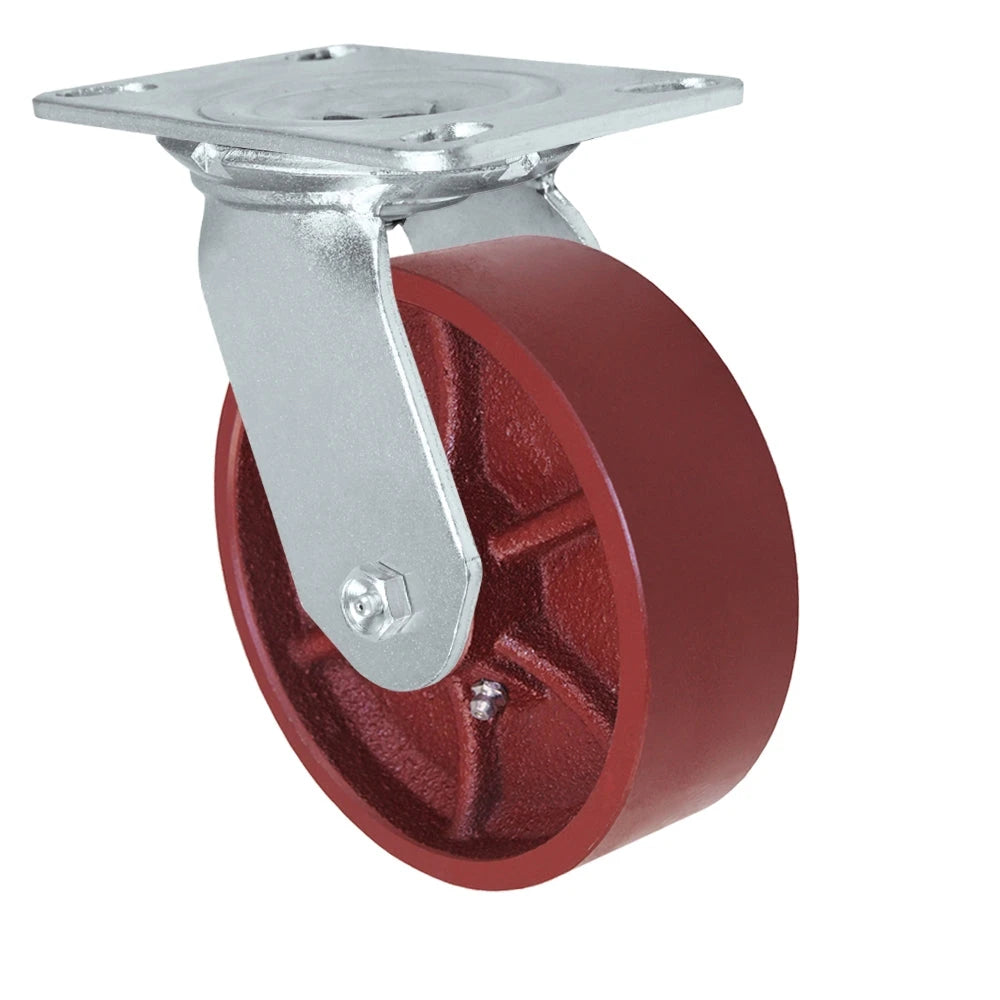 Durastar Medium Heavy Duty 35 Series - 6" x 2-1/2" Ductile Steel Swivel Caster - 1500 lb Capacity, Choose Bearing Option Durastar