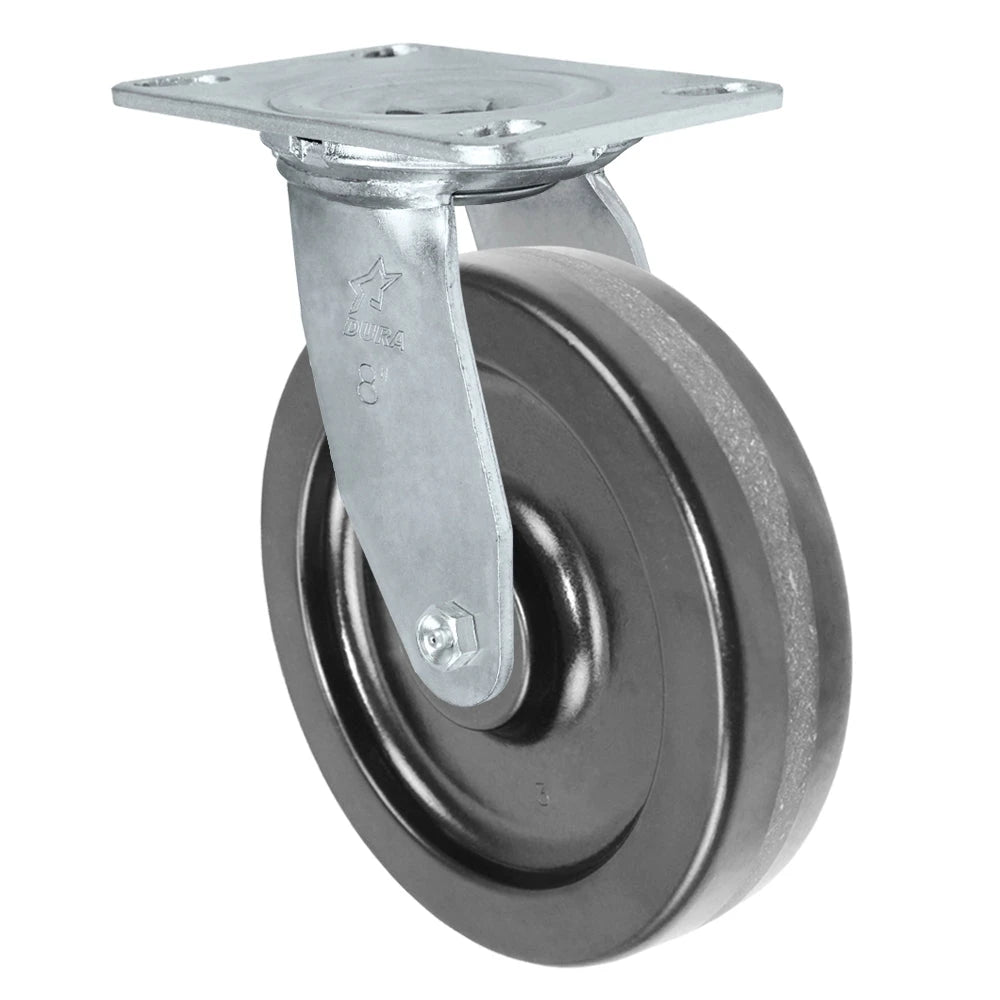 Durastar Medium Heavy Duty 35 Series - 8" x 2" Phenolic Swivel Caster - 1400 lb Capacity, Choose Bearing Option Durastar