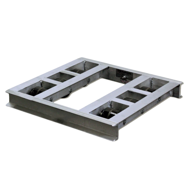USA-Made Heavy-Duty Pallet Dolly - 36" x36" - 6000 Lb Capacity, 8-Roller, 360° Maneuverability CasterHQ