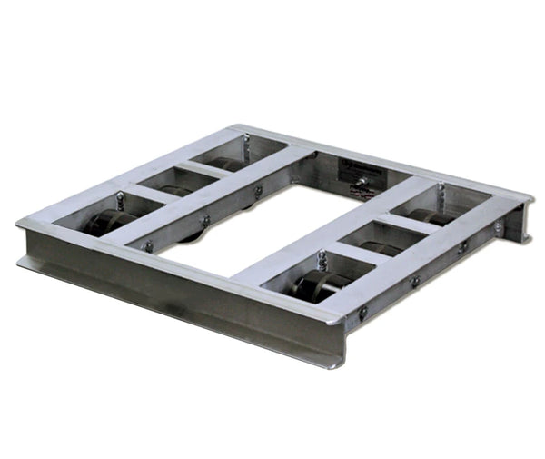 USA-Made Heavy-Duty Pallet Dolly - 36"x48" - 6000 Lb Capacity, 8-Roller, 360° Maneuverability CasterHQ