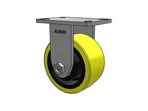 Albion 370PF06528R 6" x 3" Poly-on-Iron Rigid Kingpinless Caster