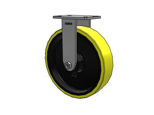 Albion 370PF12528R 12"x3" Poly-on-Iron Rigid Kingpinless Caster – 3000 lb