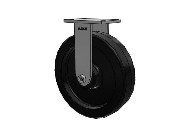Albion Casters Value Kingpinless 12" x 3" Phenolic Wheel Rigid Caster with 6.25" x 4.5" Plate - Heavy-Duty Industrial Caster for High Load-Bearing Applications - Model 370TM12501R Albion-Casters
