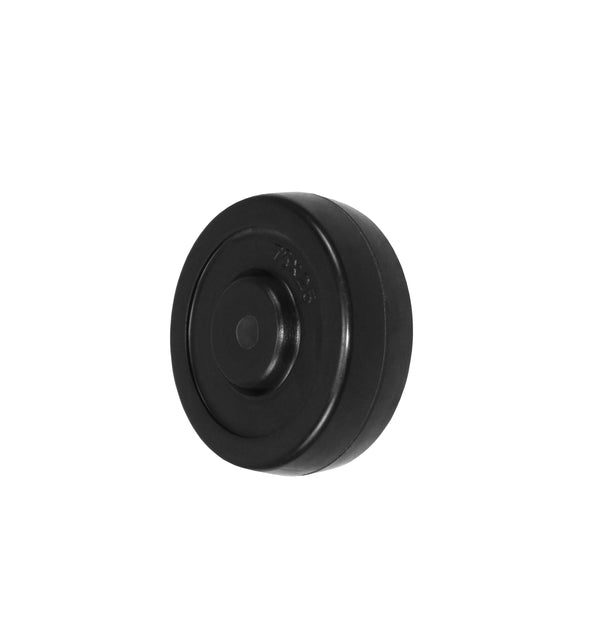 Durastar 3" x 7/8" Hard Rubber Wheel, 100 lbs Capacity and 1/4" Plain Bore Durastar