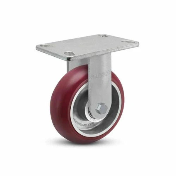 Albion Casters 6" x 2" Ergonomic Rigid Caster with MAX-Efficiency Wheel and 6.25" x 4.5" Plate - Model 38AX06228R | Heavy-Duty USA Made Caster for Enhanced Maneuverability and Load Support Albion-Casters