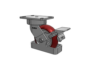 Albion 38AX06228SFBKTO 6"x2" MAX-Efficiency Ergonomic Caster – CasterHQ