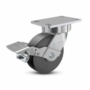 Albion 38NX06228SFBK 6" x 2" Nylon Ergonomic Caster with Brake