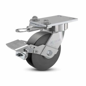 Albion 38NX06228SLFBK 6" x 2" Nylon Swivel Ergonomic Caster with Brake