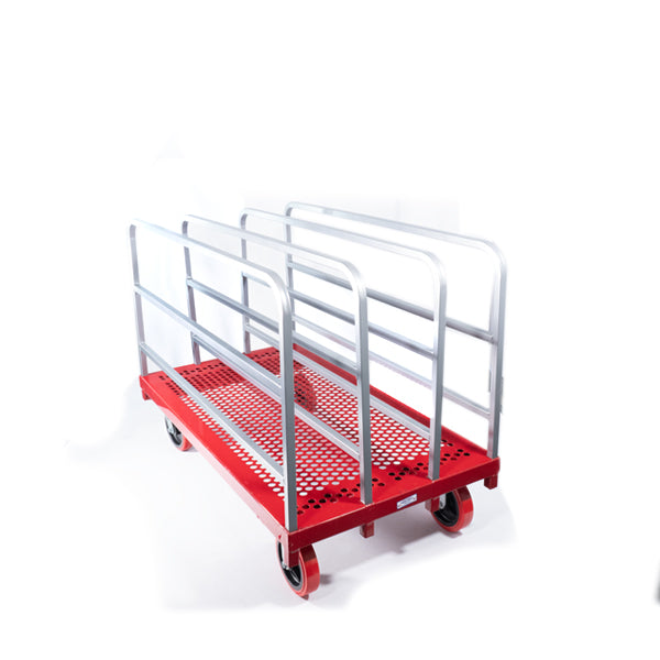 Raymond HD P/S Mover-2 Fixed, 2 Swivel 8" Quiet Poly